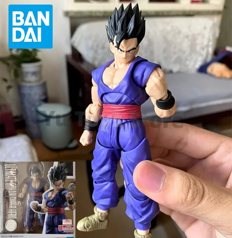 

Bandai Shf 16cm Dragon Ball Super Hero Gohan Action Original Figure Anime Figurine Statue Model Collection Toy Christmas Gift