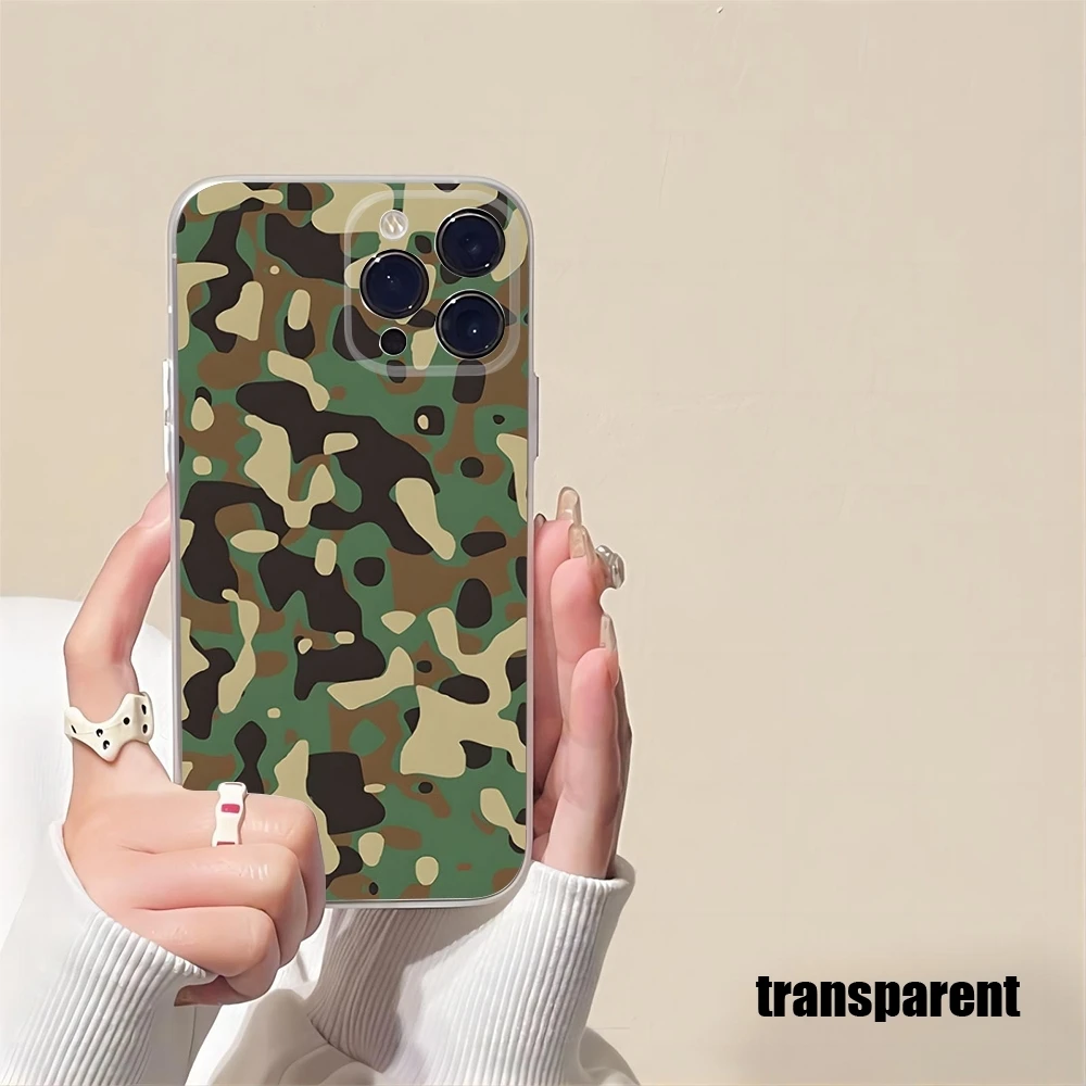 

Camouflage Camo Military Mouse Shipping Pad New 2025 For IPhone 16 15 14 12 13 11 Pro Max Mini X XR XS Max 7 8 Plus Transparent