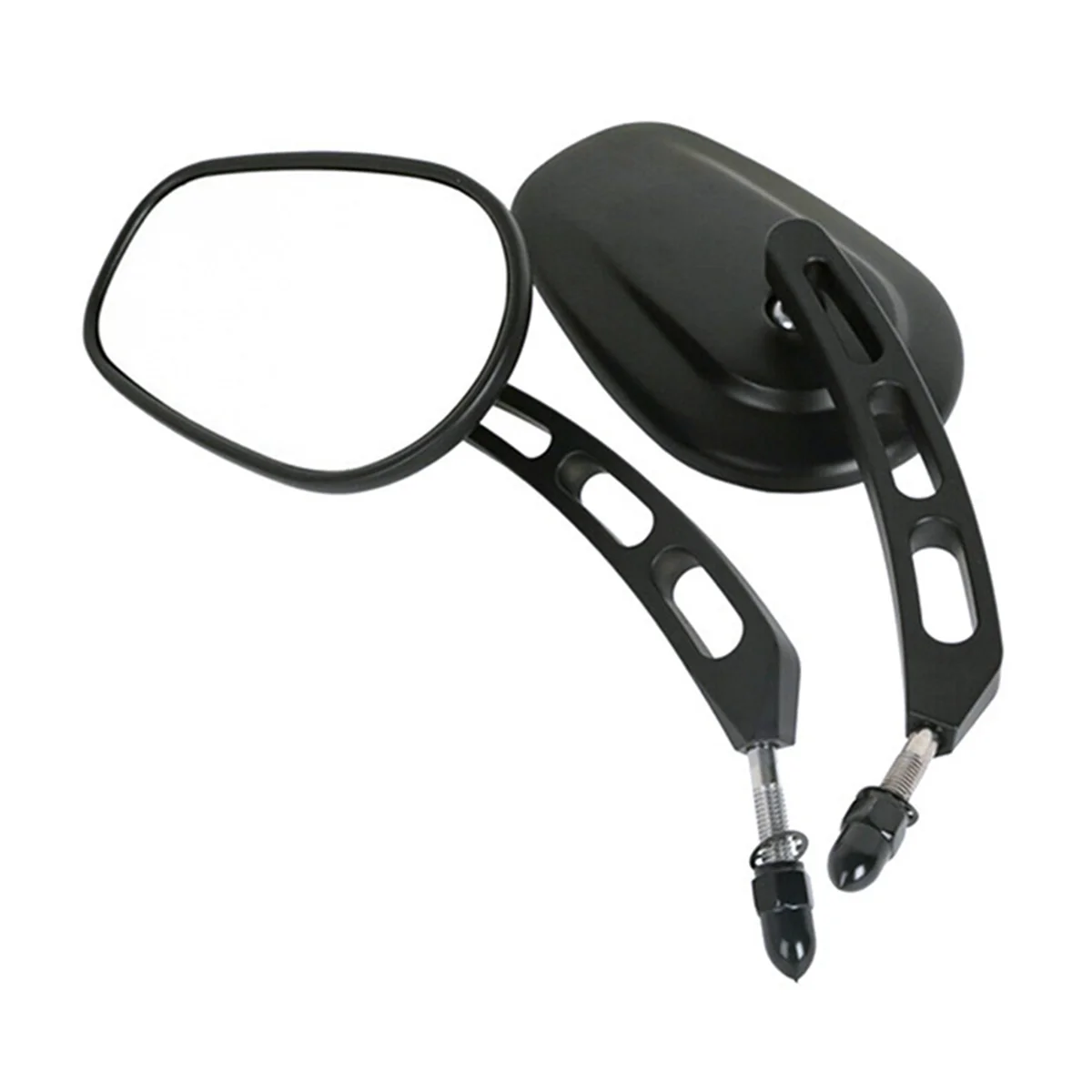 8mm Rear View Mirrors for Harley Touring Road Glide FLTRX Electra Glide FLHT Road King Handlebar Mount Mirrors