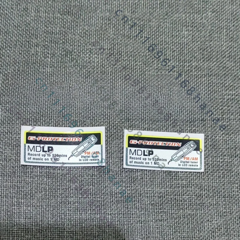Handmade Gun Gray Housing Sticker For Sony MZ-G750 MD Walkman Self-Adhesive Peel & Stick Reproduction Restoration Parts