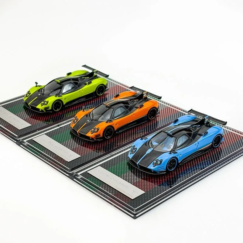 Modelo U2 1:64 Pagani Zonda 760LH Tricolore Ferrari SF90 XX Stradale fibra de carbono limitada resina modelo de coche adornos de colección