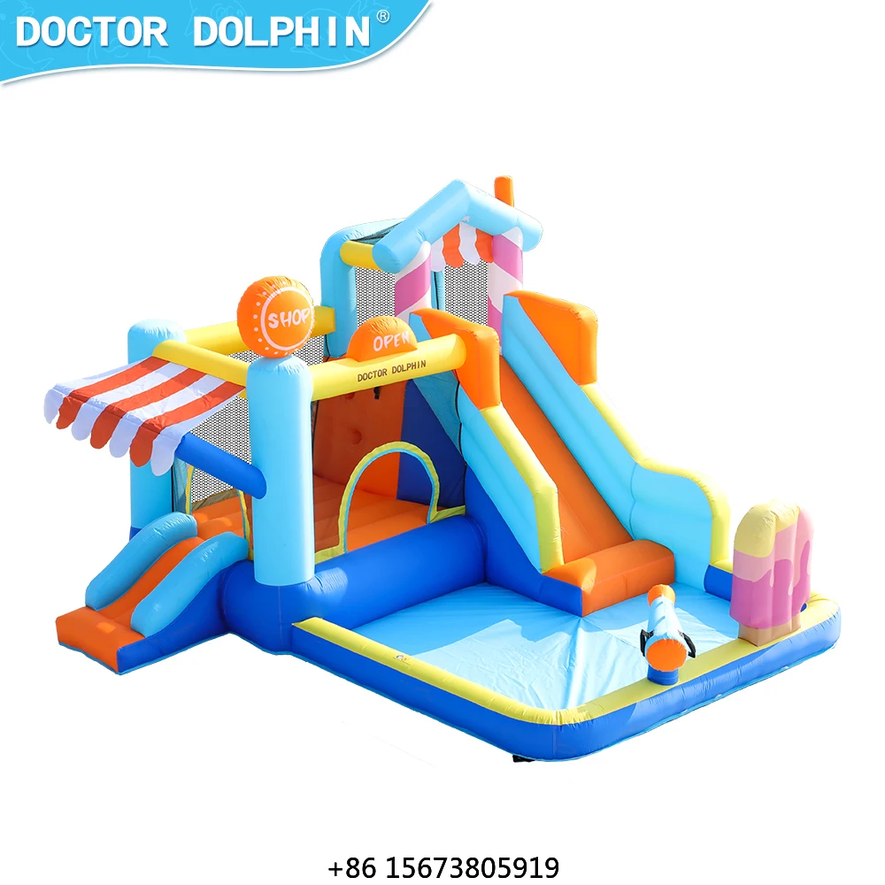 Manufacturers Outdoor Modern Inflatable Combo Bouncer Jumping Castle Bounce House and Water Slide With Blower Party for Kids