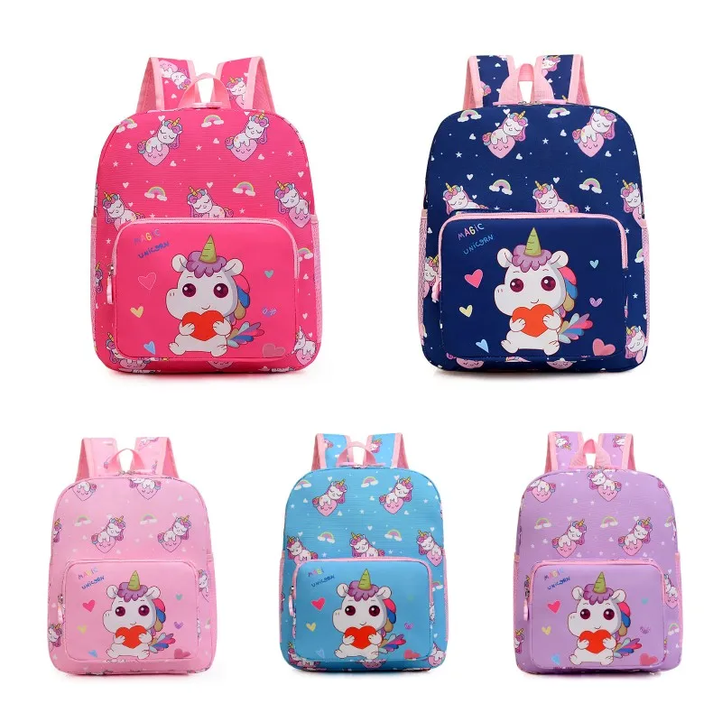 Animal Cartoon School Bag para crianças, Mochila anti-perdida, Kindergarten Schoolbag para meninas