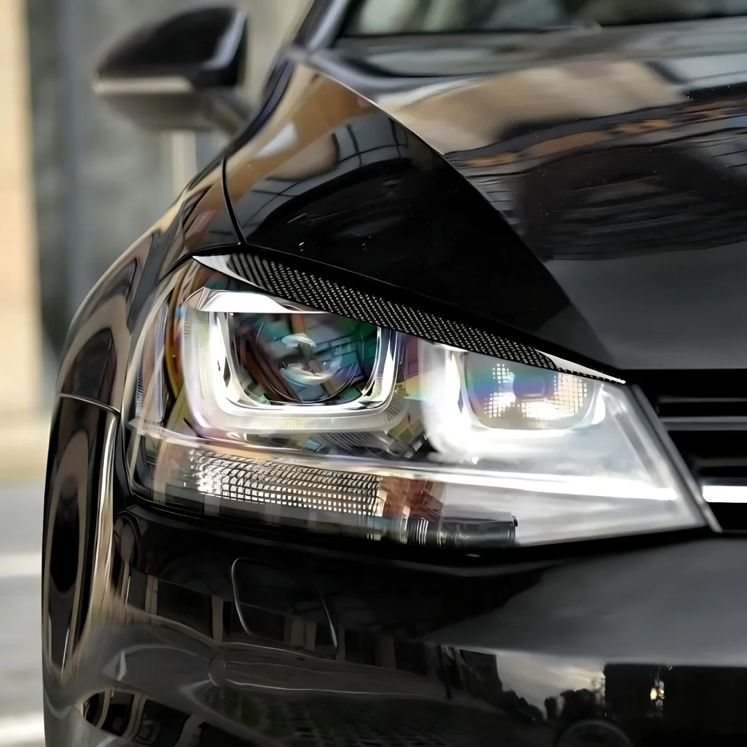 For Volkswagen Golf 7 VII GTI GTD R MK7 Headlight Eyebrow Eyelid Cover Trim Exterior Modification Tuning Accessories Body Kit