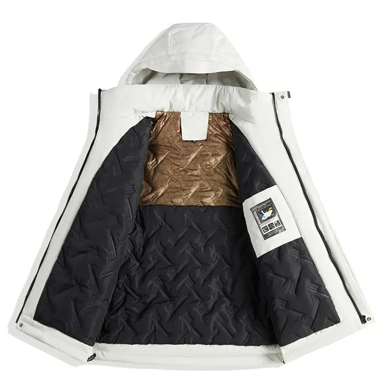 Outdoor Sports Jacket Cotton Jacket Warm And Unisex Waterproof Windproof Hiking And Cycling Jacket With Printed Logo