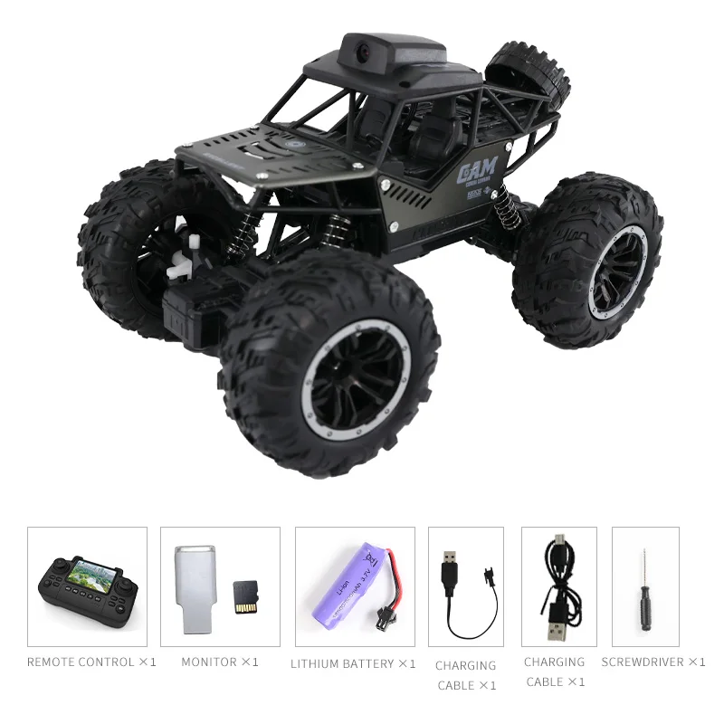 Rc Auto met Camera LCD Afstandsbediening Fpv Real Time Transmissie Hoge Snelheid 2.4g Afstandsbediening Auto Foto's maken Speelgoed Voor Kinderen Volwassenen