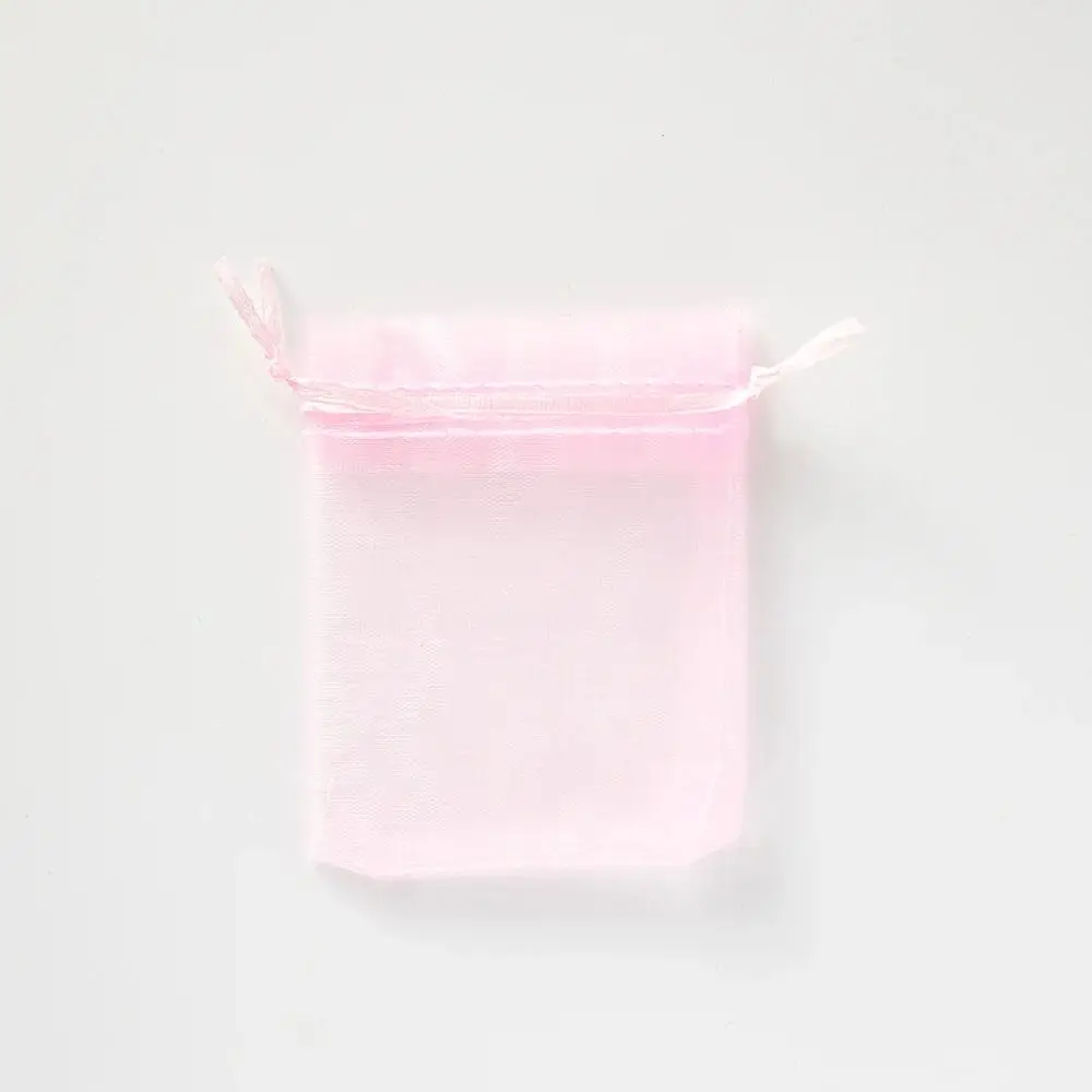 드로스트링 파우치, 핑크 메쉬 선물 가방, 단색 쥬얼리 포장, 웨딩, 신제품, 50 개, 7x9, 9x12, 10x15cm