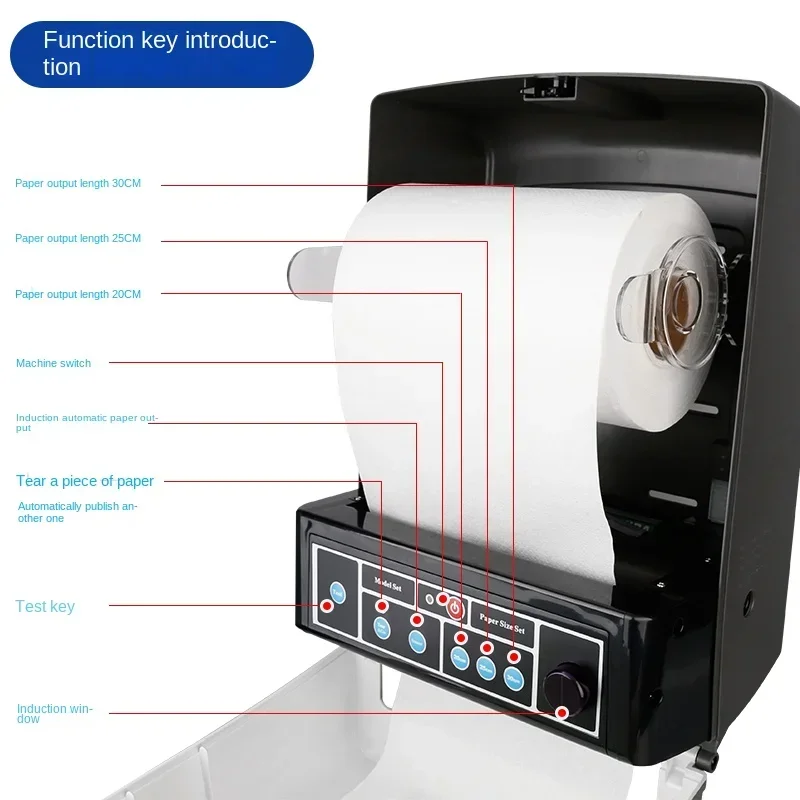 Dispensador automático de papel de inducción para Hotel, caja de limpieza manual, toallero automático para inodoro