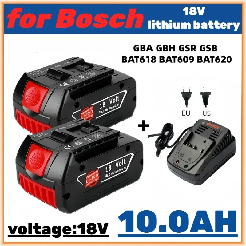 

High-Performance For BOSCH 18Volt 10.0Ah LITHIUM-ION BATTERY GBA18V80 Professional GBA GSR GSB BAT609 (KC) Rechargeable Battery