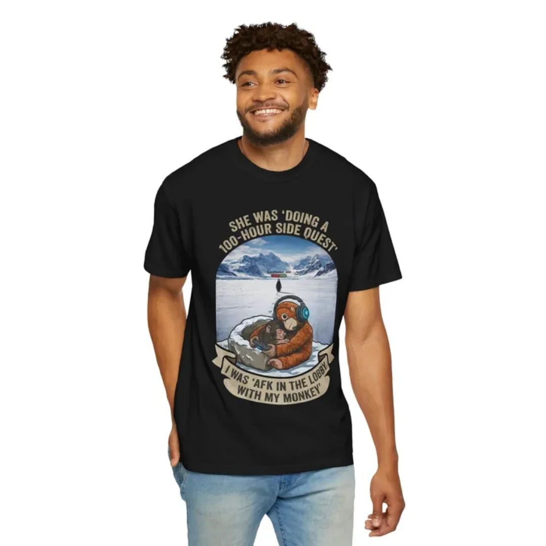 The Ultimate Viral Meme Apparel Lonely Penguin & Sad Japan Zoo Monkey Tee Cotton Men's T-Shirt Children's Clothing Tee Y2k Woman