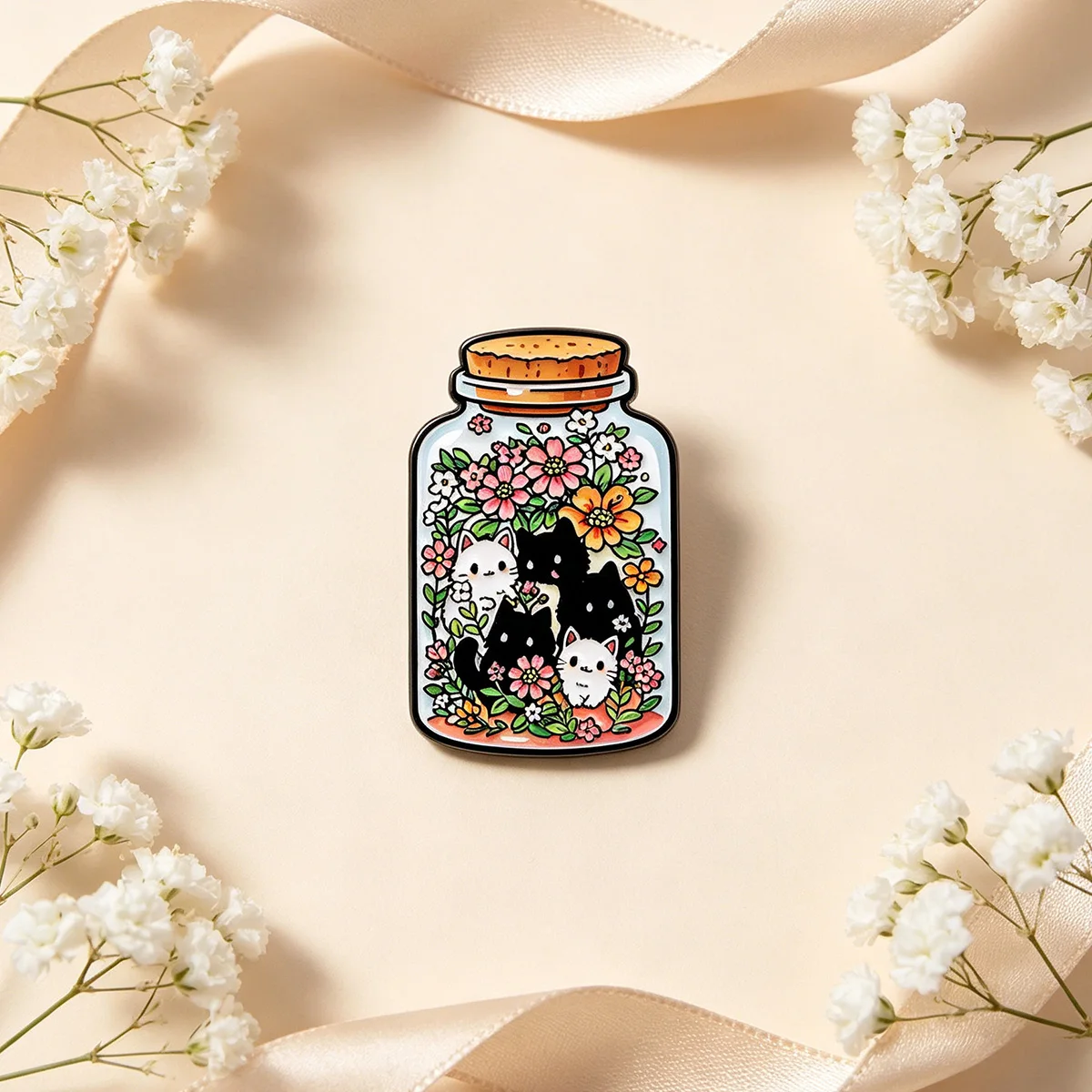 Cute Cat Enamel Pins Cartoon Frog Brooches Badges for Backpacks Collection Gifts Animal Jewelry Cosplay Accessories - view 5