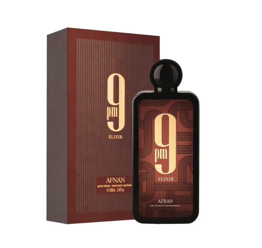 

AFNAN9pm elixir perfume spray for men and women, 3.4 oz. perfume essence Cologne wood flower, lasting fragrance to enhance perso