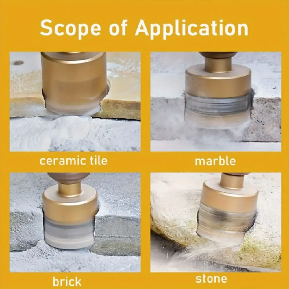 

Vacuum Brazed Adamas Drill Bits 12pcs Set 6-35mm Size Core Drill Bit Gold Color Brazing Drill Bit Glass Drilling