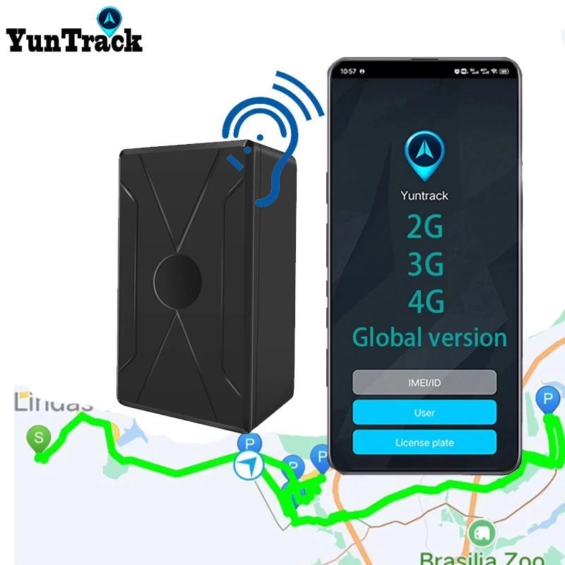 Global 3G 4G Car Magnet GPS Tracker Call Voice Monitor Start Stop Auto SMS Alarm Tracking Locator 4 Working Modes Free Platform