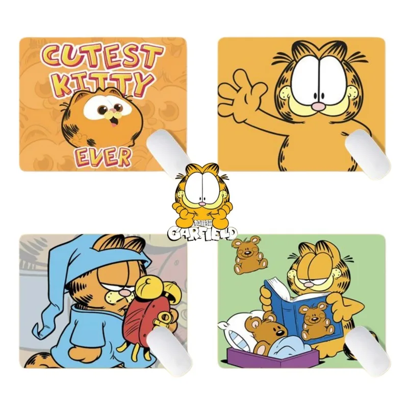 Garfield Cute Cartoon Mouse Pad Large Size Office Writing Desk Mat Gaming Keyboard Pad Creative Cartoon Desktop Mat