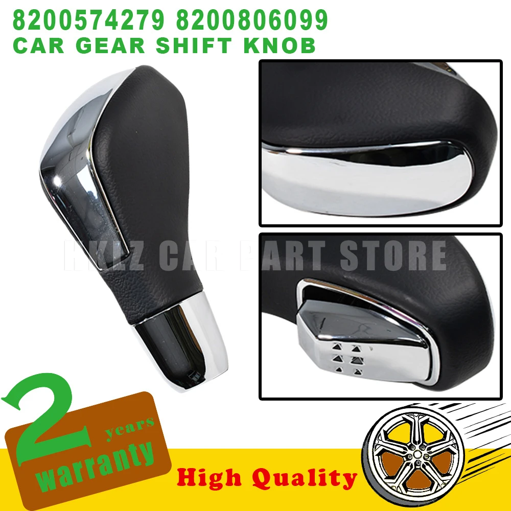 Car accessories New OEM 8200806099 8200641407 Gear Shift Knob black For Renault Fluence Megane Laguna MK3 Automatic 6 Forward