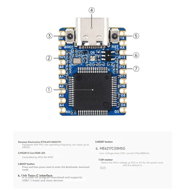 

Exquisite-Mini Development Board 48Mhz Frequency 256KB Built-In FPU Supports Firmware Encryption B