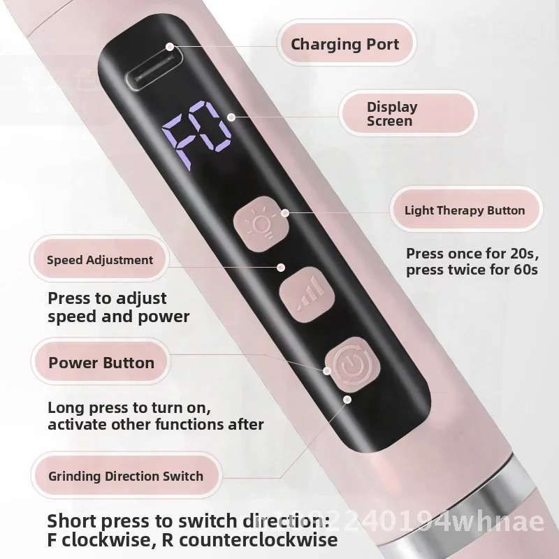 Stylo de polissage USB Portable 2 en 1, lampe de luminothérapie portative multifonctionnelle avec stockage d'énergie pour la population générale