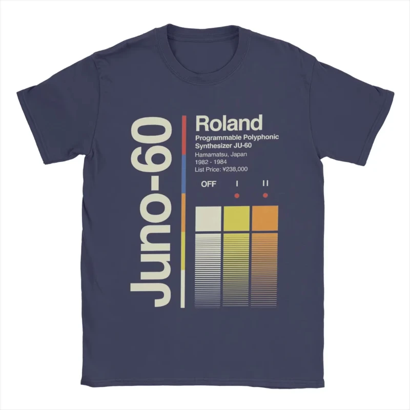 Juno 60 Vertical Roland T Shirt Men Cotton Novelty T-Shirt Round Neck Tee Shirt Short Sleeve Clothes Birthday Gift