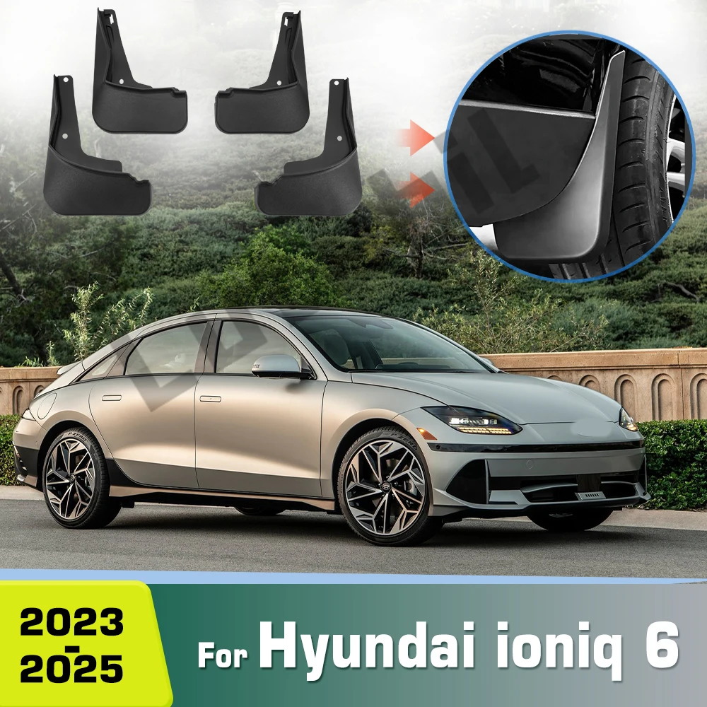 

For Hyundai ioniq 6 2023 2024 2025 Fender Mudflaps Splash Guards Mudguards Mud Flaps car Accessories