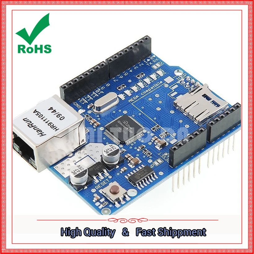 Ethernet W5100 Network Expansion Board SD Card Expansion Support MEGA Module