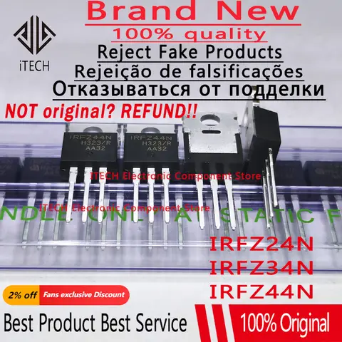 10pcs/lot Original IRFZ44N Mosfet Transistor IRFZ44 IRFZ44NPBF IRFZ24N IRFZ24 IRFZ34 IRFZ34N IRFZ24NPBF 100% New