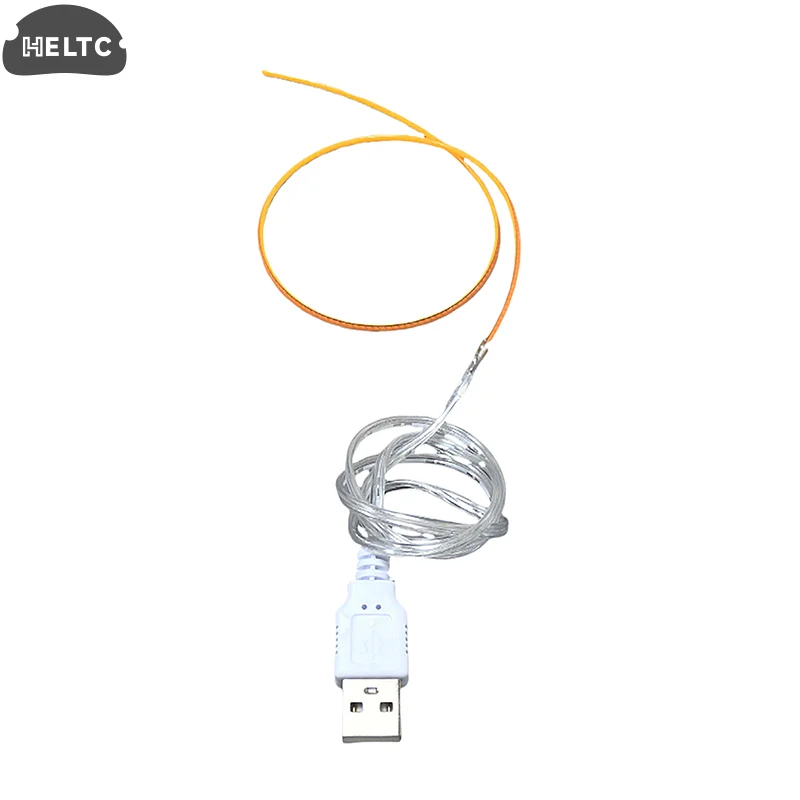 1PCS DC5V Parti della lampada Diodo LED Filamento flessibile DC 5V USB LED 360 °   Lampadina Edison creativa pieghevole luminosa