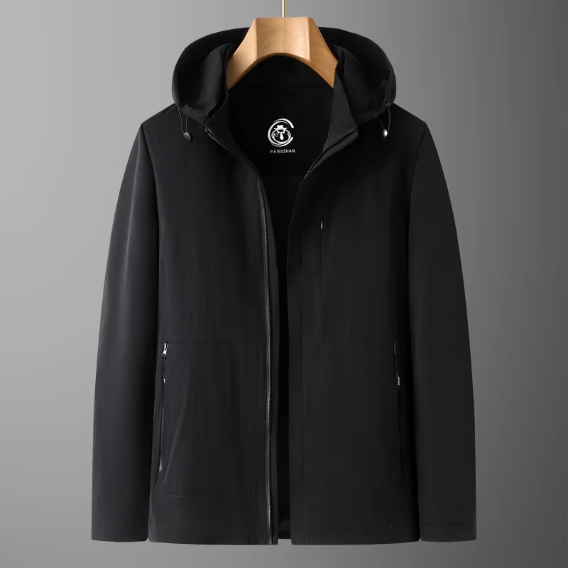 

Luxury Quality Man Plus Size Hooded Jacket Winter New Zipper Detachable Hood American Style Hot Coat Leisure Business Men's Tops