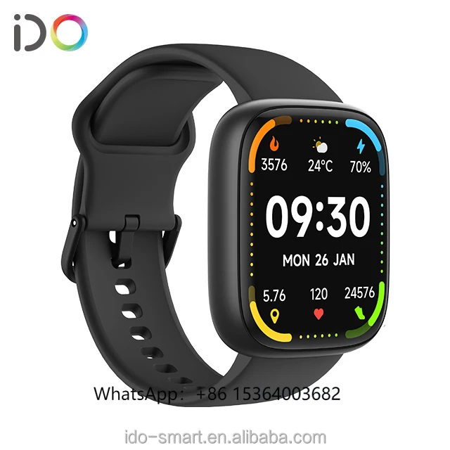 

TJXL-2025 IDW26 Entry Level Fitness Tracker Smart Watch 1.85-Inch TFT Display Measures Heart Rate Blood Oxygen Pressure IOS Squa