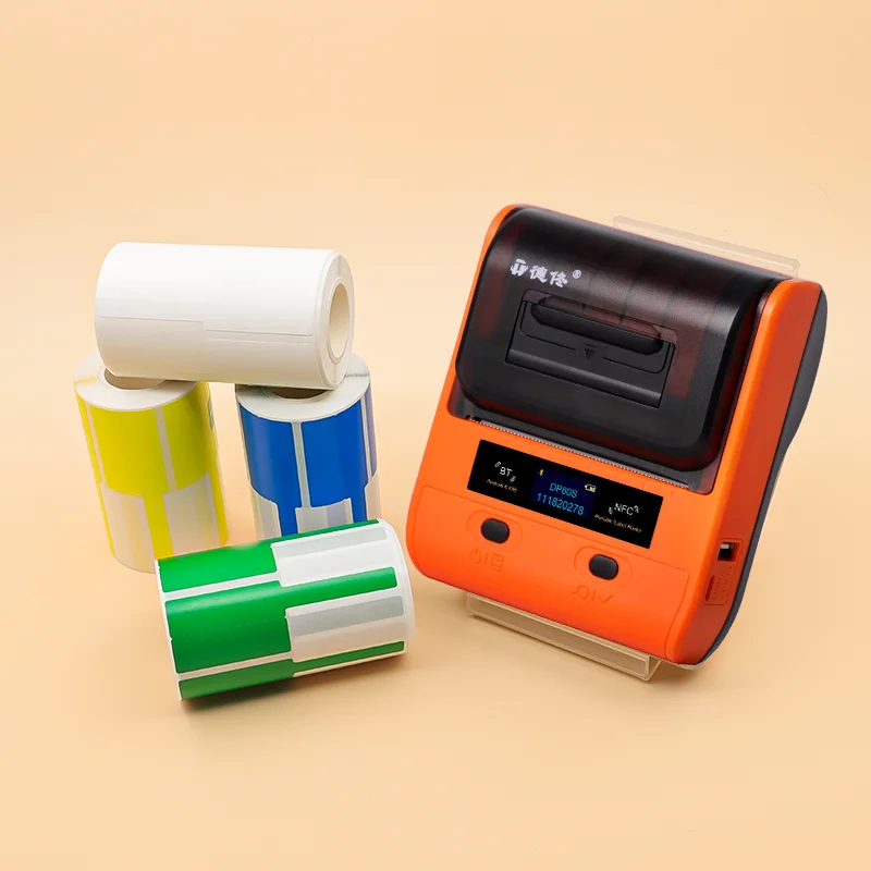 DETONGER DP80 Mini Bluetooth Cable Sticker Label Printer for Android IOS Mobile Computer Office