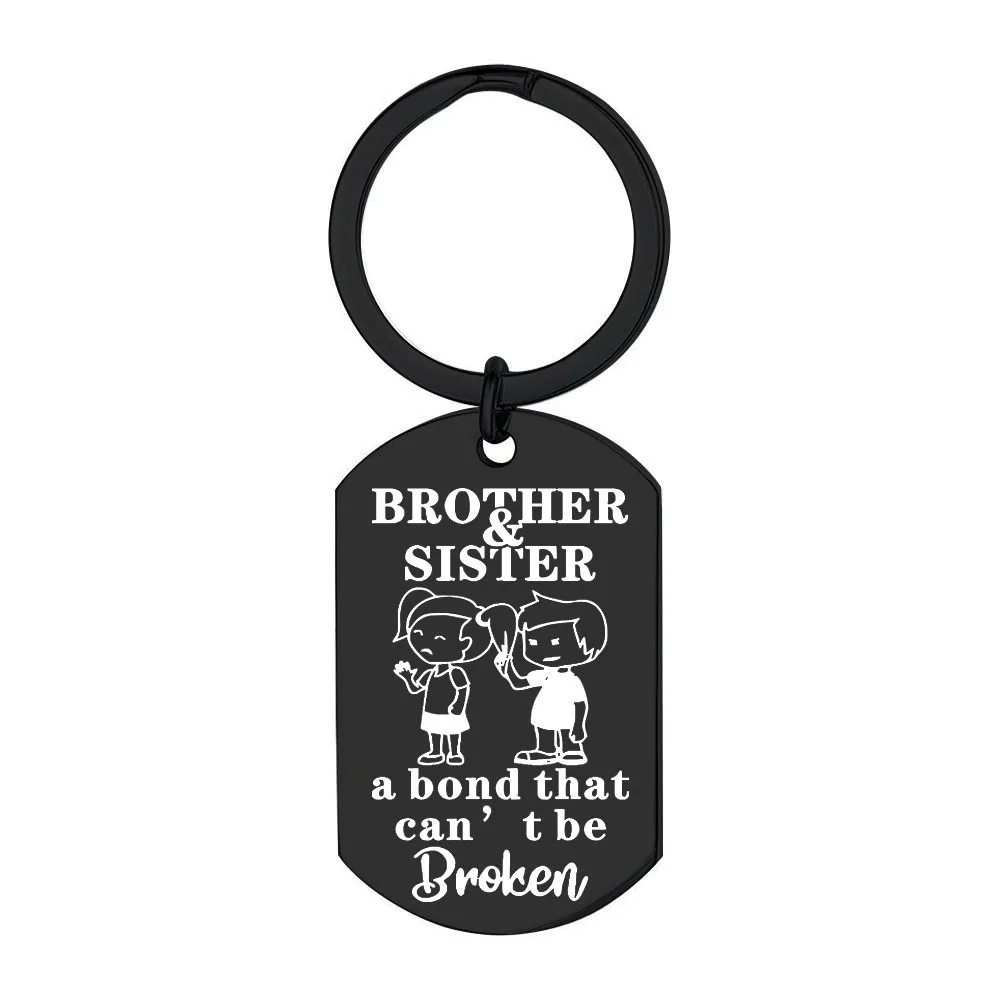 sibling keychain Gifts for Brother From Brother Sister Step-Brother Friendship Best Friend Sibling Fraternity Christmas Birthday