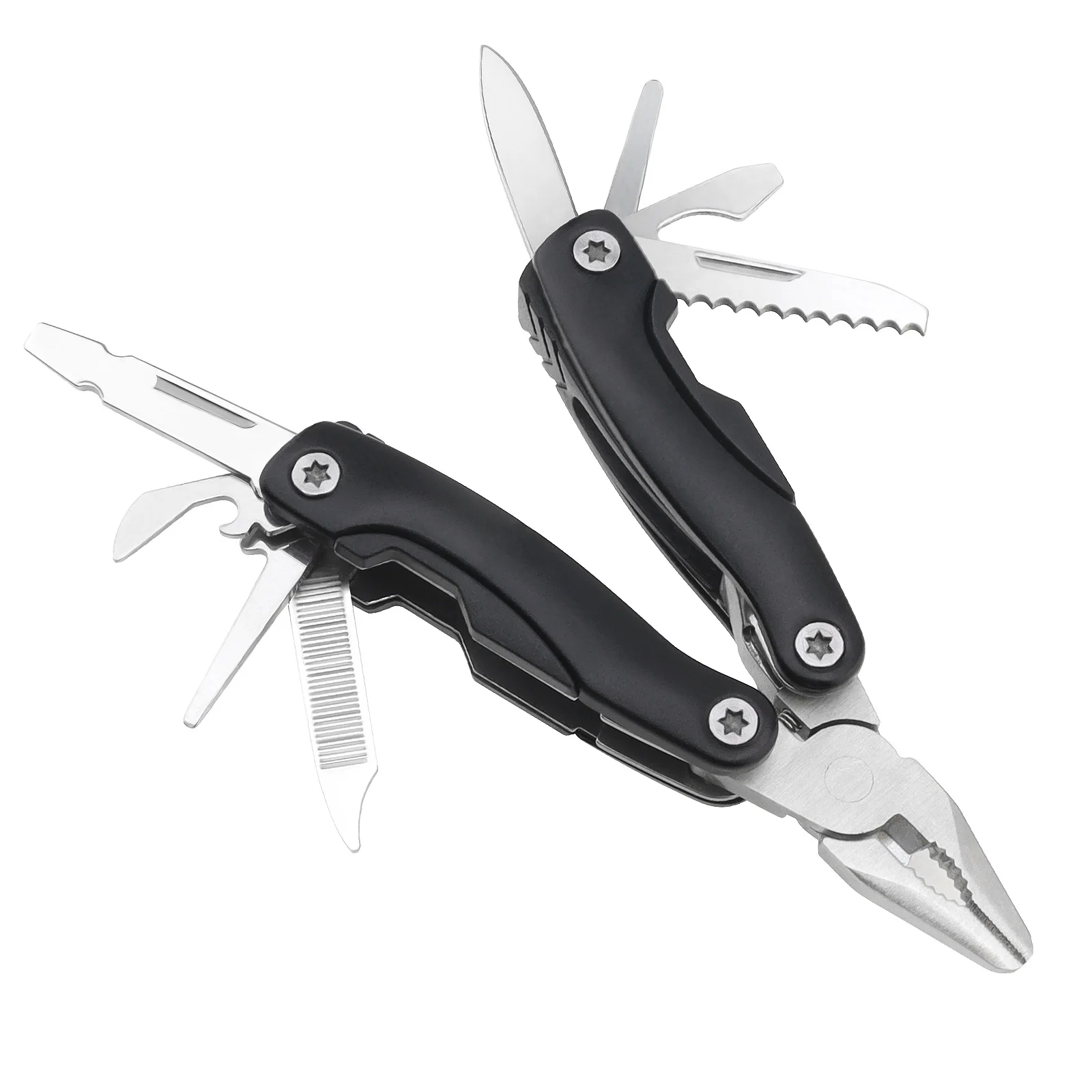 

Mini Multifunction Built-in Type Combination Folding Pliers Tools with Hand Polished Surface Treatment and for Camping Outdoors