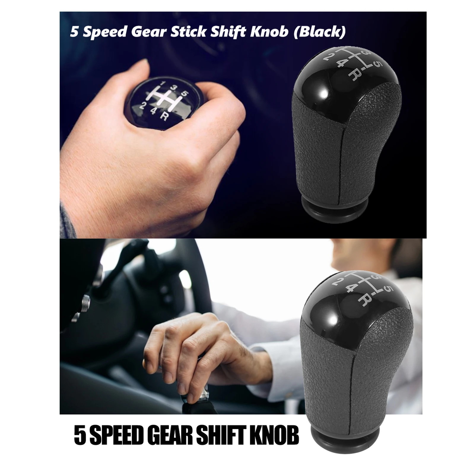 5 Speed MT Gear Stick Shift Knob For Ford Focus Mondeo MK3 S MAX New Black