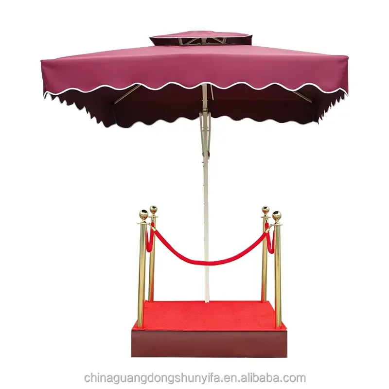 Heavy Duty Cantilever Umbrella Modern Offset Patio Garden Sunshade Large Outdoor Parasol with Base for Restaurant