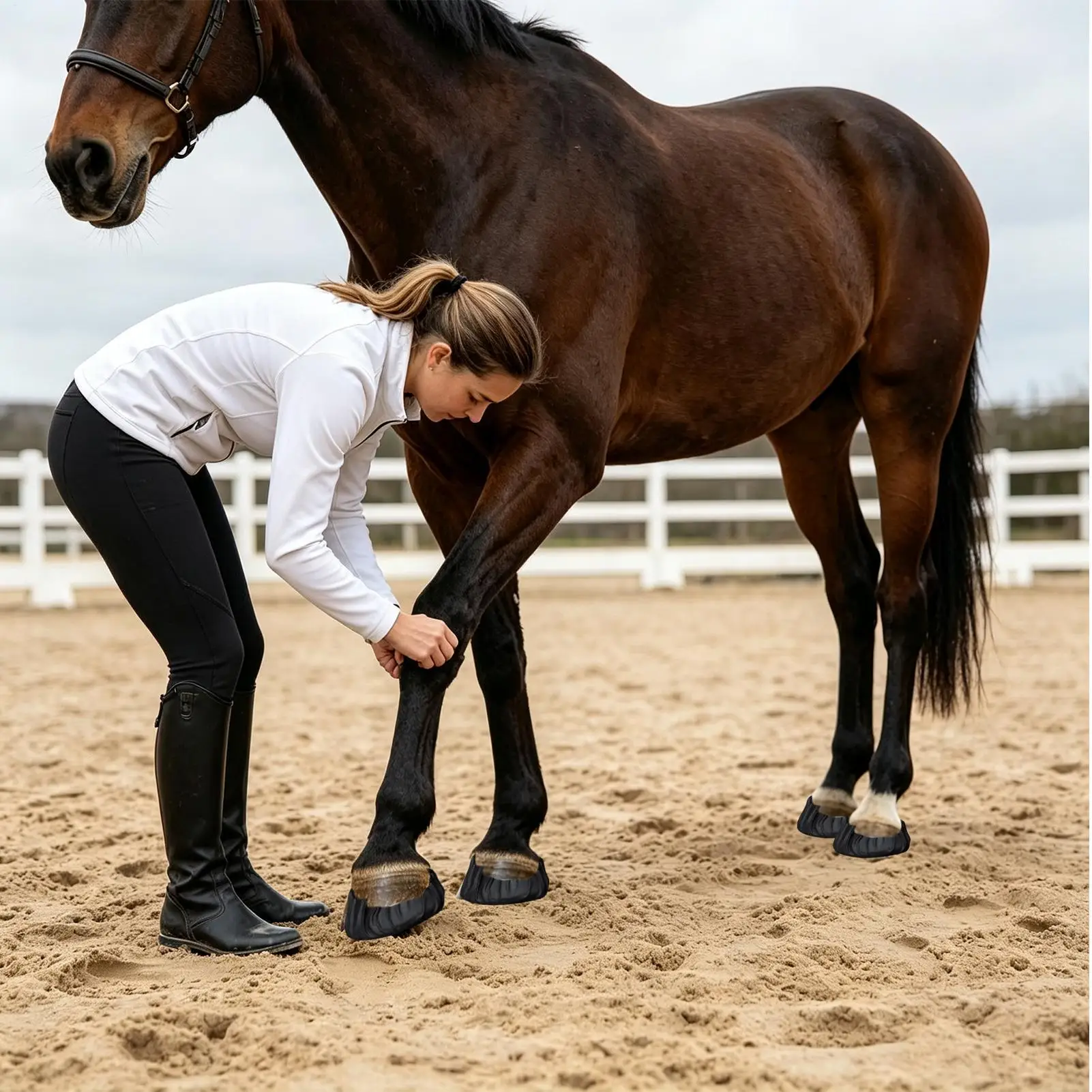 Hoof Wound Care Horse Hooves Protection Tape Bandage Strong Sticky Hoof Wrap for Stable Racing Outing Competition Outdoor Field