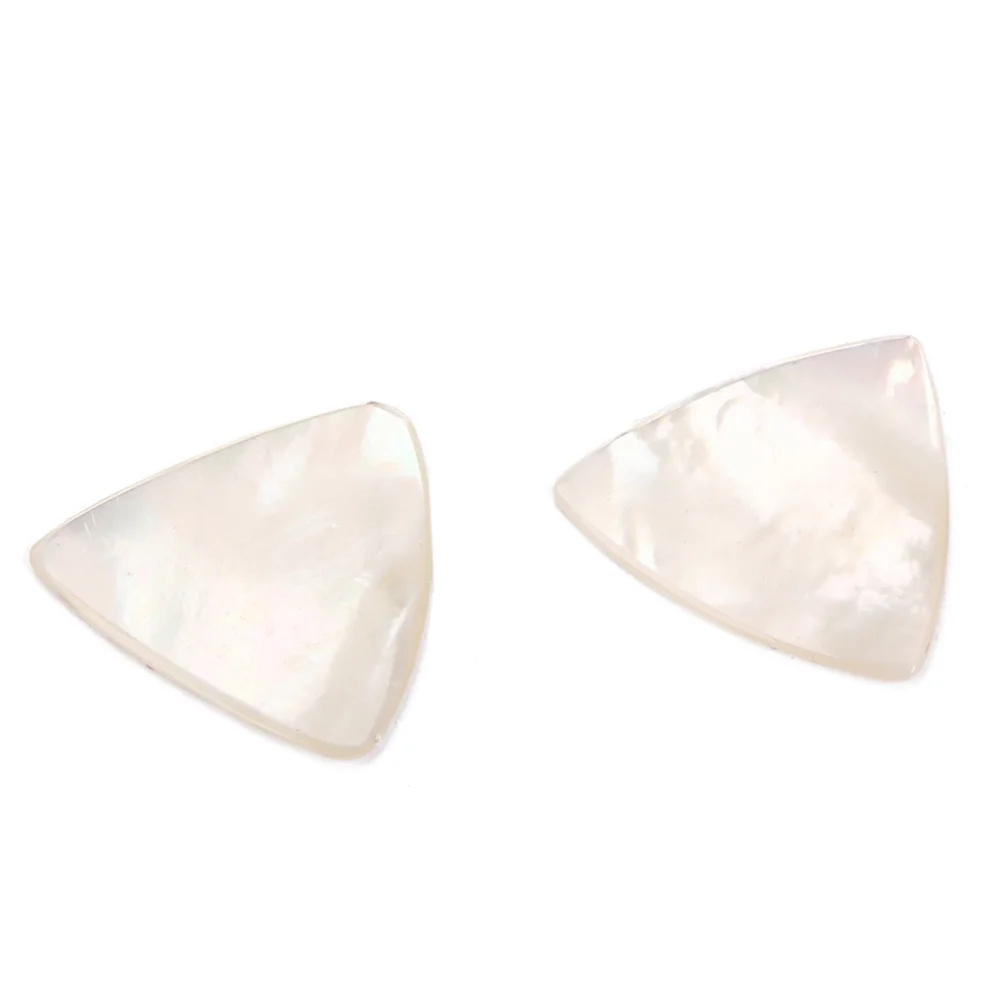 

White Abalone Guitar Picks 28x27x15mm Natural Shell Ultra Thin Smooth Durable Crisp Bright Tones Acoustic Electric Guitar