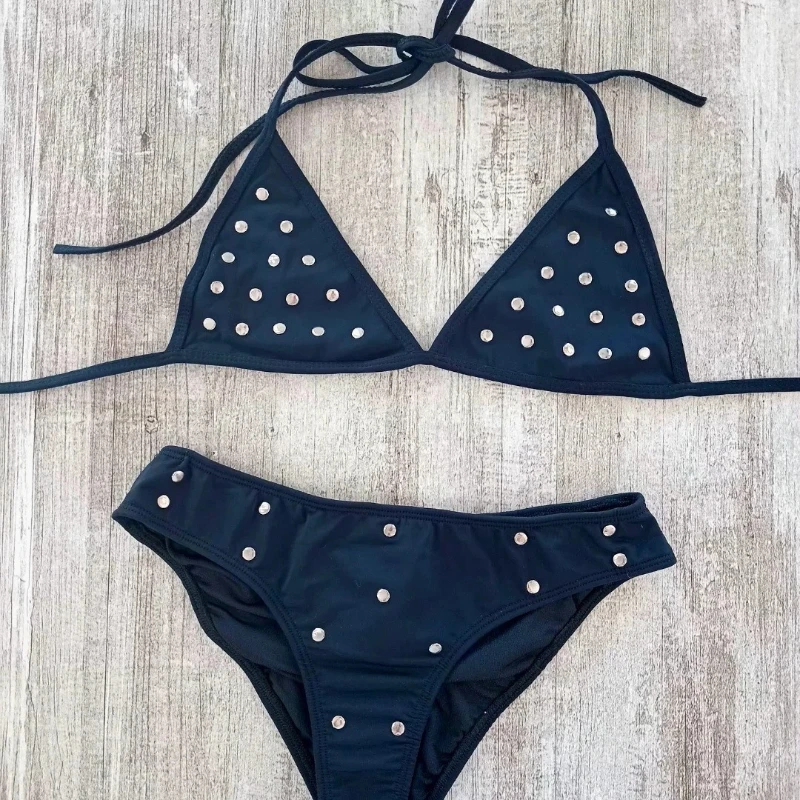 

Новый летний пляжный комплект бикини 2026 года с декоративным принтом в горошек, сексуальный дизайн для женщин