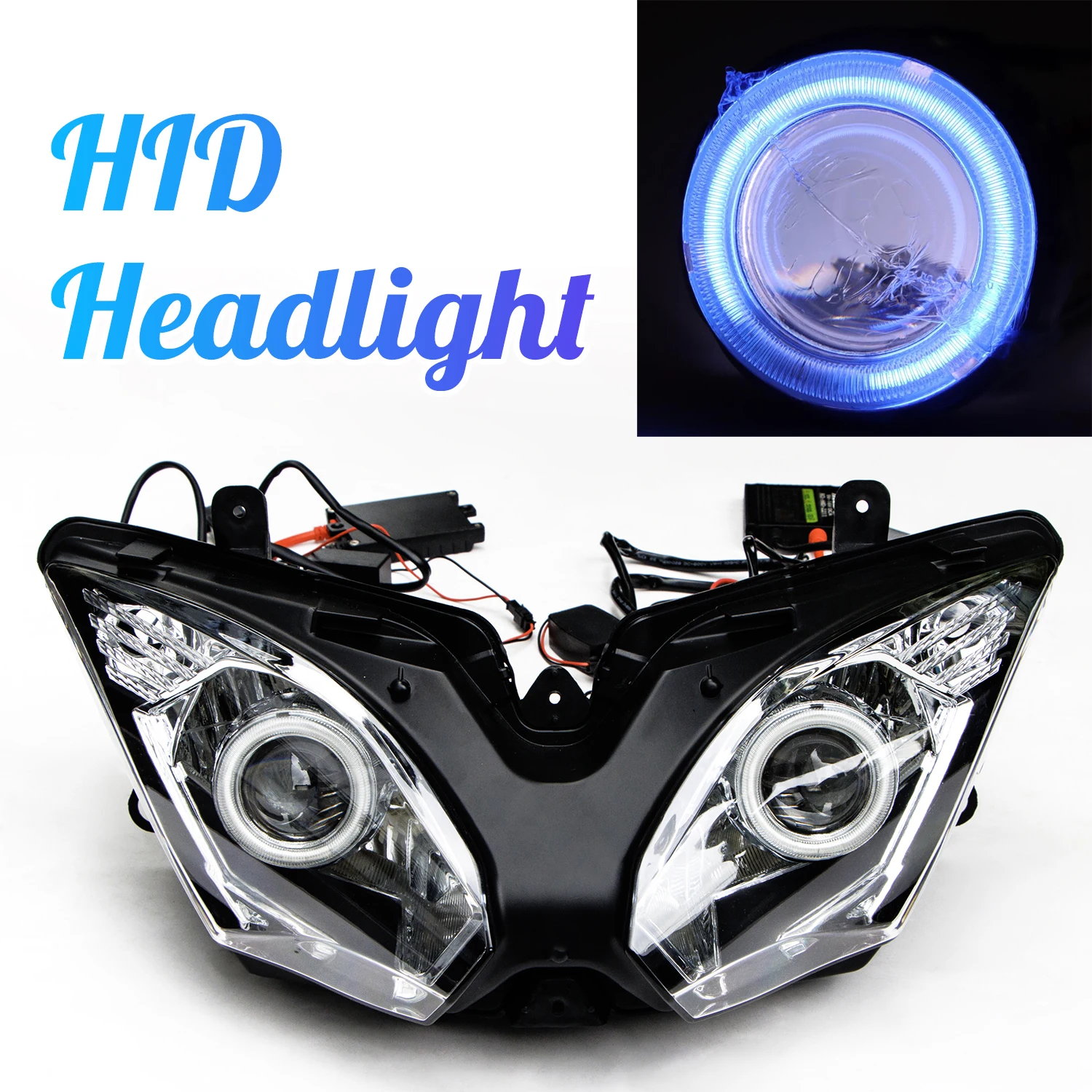 

Motorcycle HID HeadLight Assembly Headlamp Fit For Kawasaki Ninja 650 2017 - 2019 EX650 ER6F Ninja650