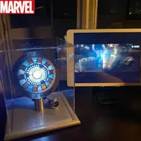 Avenger Iron Man Mk1 Mk2 Arc Reactor Tony Stark Heart Of Mark Figure Led Light Superhero 1:1 Cosplay Toys Chest Lamp Xmas Gifts