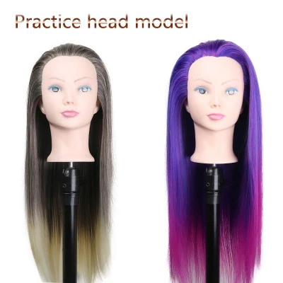 SHARONDS new colorful wig head doll disc haircut styling practice weaving model head haircut practice special head model