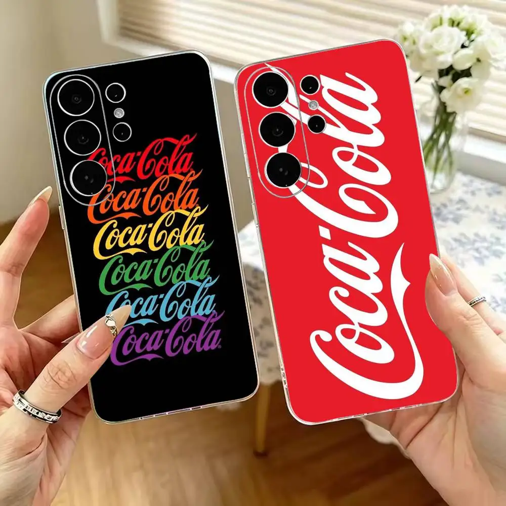 C-Coca D-Drinks C-Cola   Phone Case Silicone Soft for Samsung S25,S24,S21,S22,S23,S30,Ultra,S20,Plus,Fe,Lite,Note,10Cover