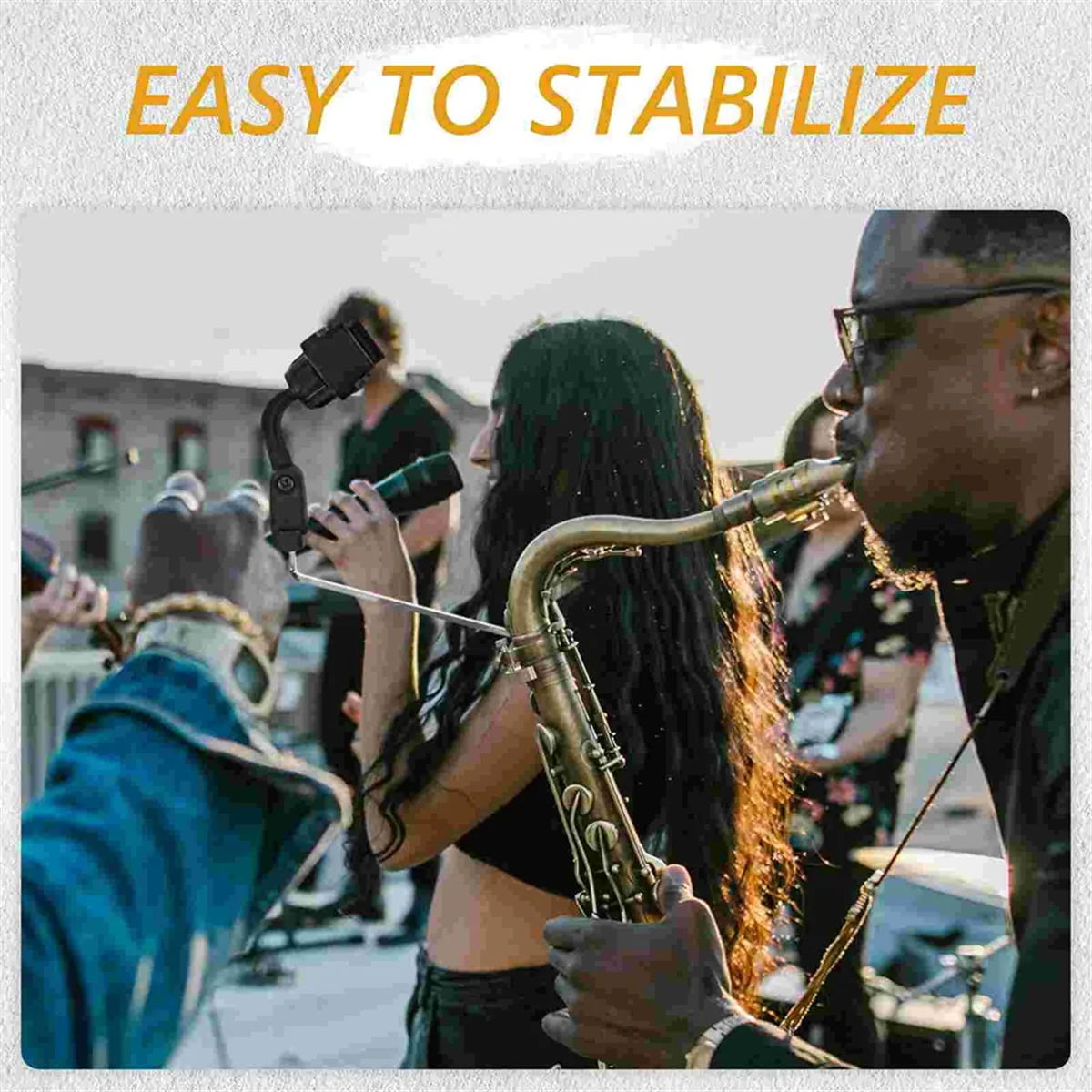 New 3C-Mobile Phone Holder Saxophone Stand Support Music Attachment Bracket Grip Mount Clip Cell Kickstand Music Stand