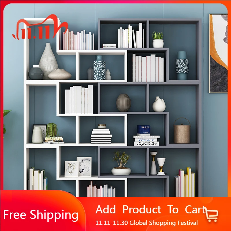 

Дизайн органайзера Книжные шкафы Дисплей История Персонализированное хранилище Книжная полка Органайзер Nordic Normal Estanteria Мебель для дома