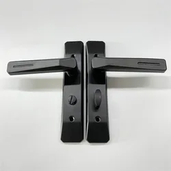 Keyless Bathroom Handle Lock Metal Single Tongue Bath Handle Door Lock Thickened Security Door Handle Household Hardware