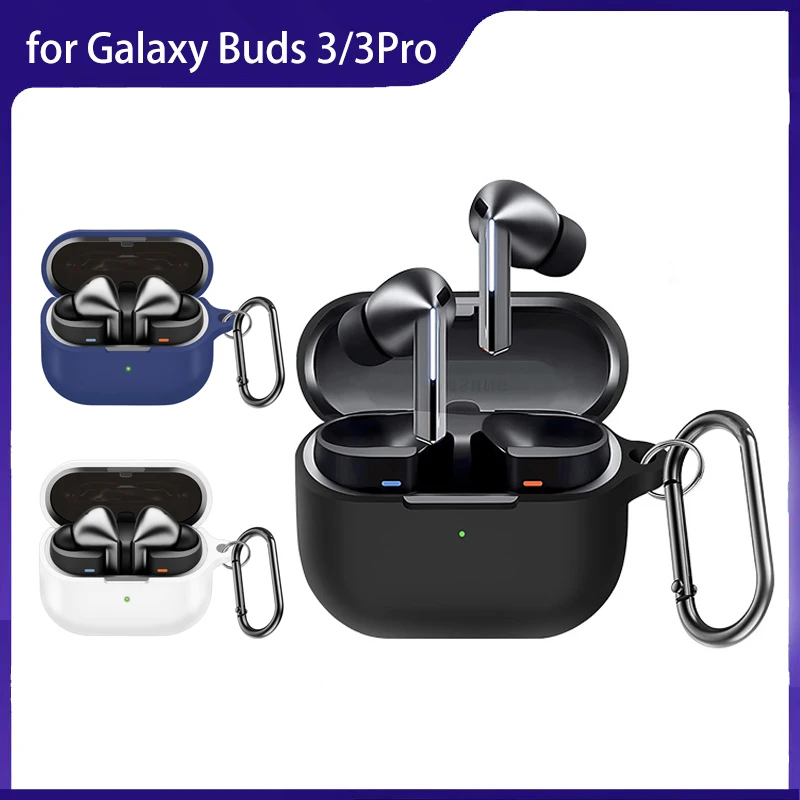 

For Galaxy Buds 3 Pro Case Silicone Earphone Cases For Samsung Galaxy Buds 3 Pro Buds3 3Pro Cover Funda Coque Shockproof Shell