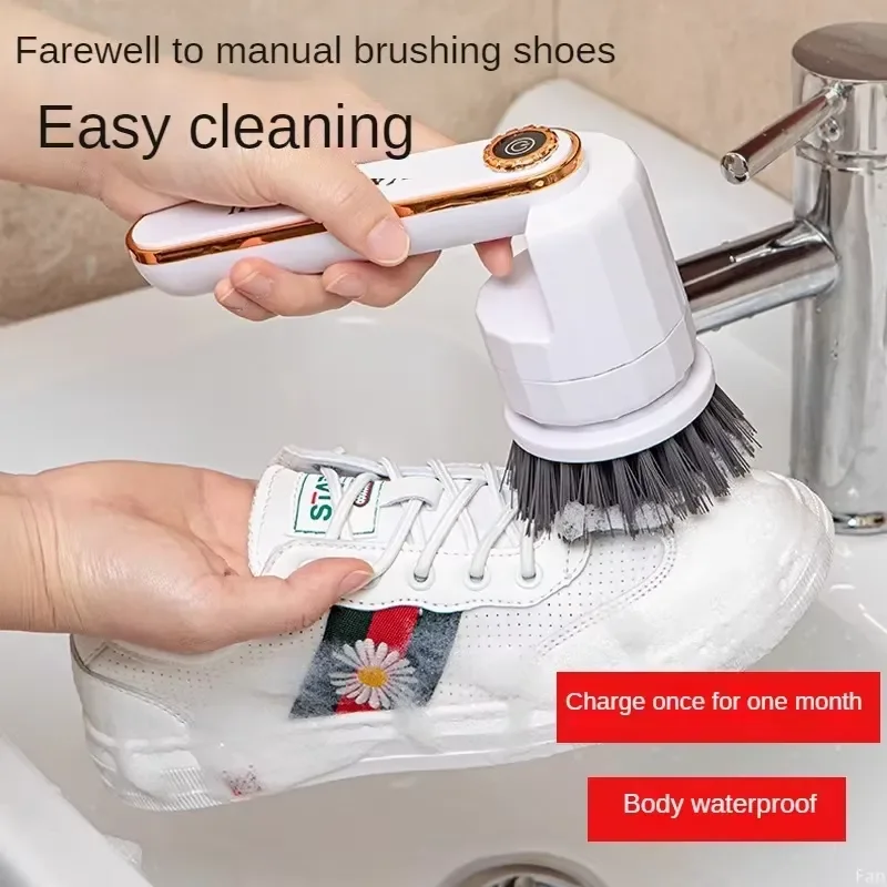 2026for Electric Cleaning Brush Handheld Rechargeable Waterproof Shoe Brush Multifunctional Home Use Cleaning Tools