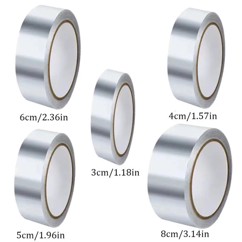 Aluminum Foil High-Temperature Tape Cooktop Self-Adhesive Greaseproof Anti-Mold Moisture-Proof Stickers For Countertops Kitchen