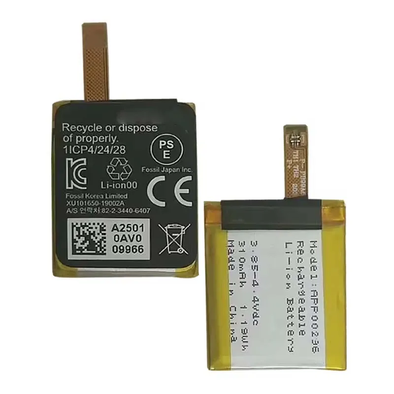 Battery For Apack APP00296 for fossil Gen 5 /Fossil Julianna HR FTW6035 310mAh 3.8V Batteria