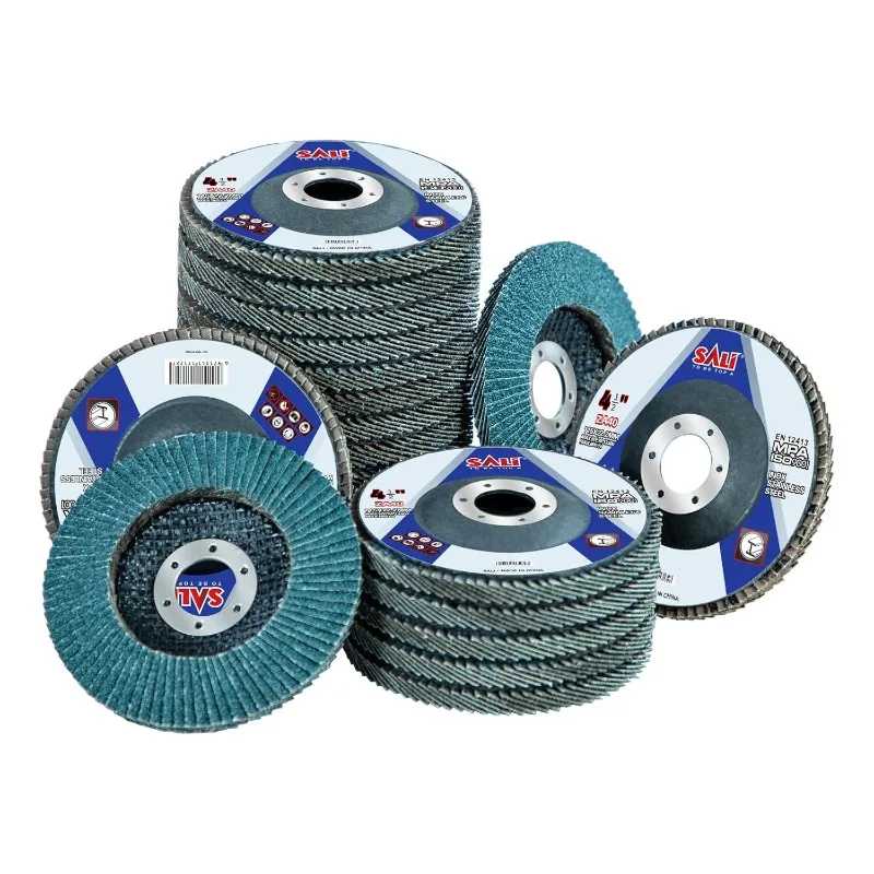 

Sali 20 Pack Zirconia Flap Disc 40 Grit 4.5" x 7/8-Inch Sanding Disc Bevel Type #29 Premium and Industrial Grade Angle Grinder