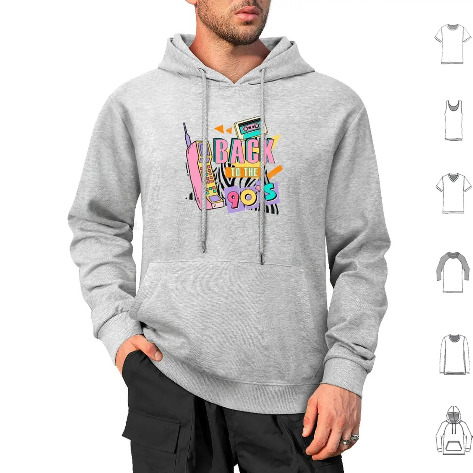 Back To The 90'S Vintage Hoodie cotton Long Sleeve 90 S Take Me Back Retro Take Me Back To The Nineties Nineties